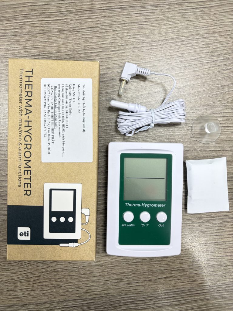Mở hộp Nhiệt ẩm kế 810-155